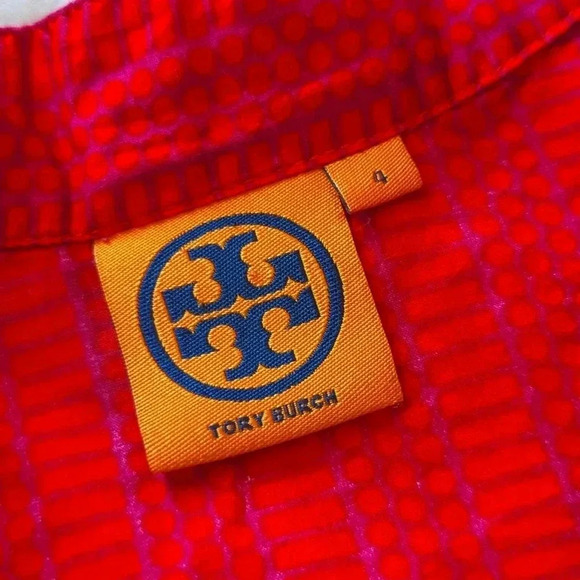 Tory Burch Red and Purple Pool Beach Cover-up Dress - Picture 6 of 7